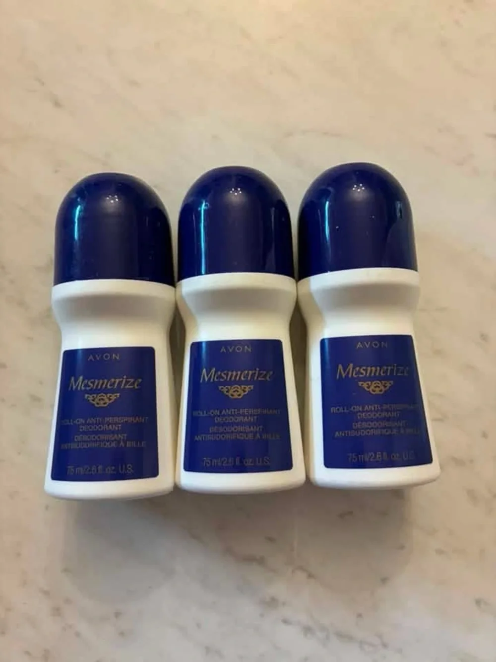 Avon Mesmerize Roll-On Deodorant (Lot of 3)